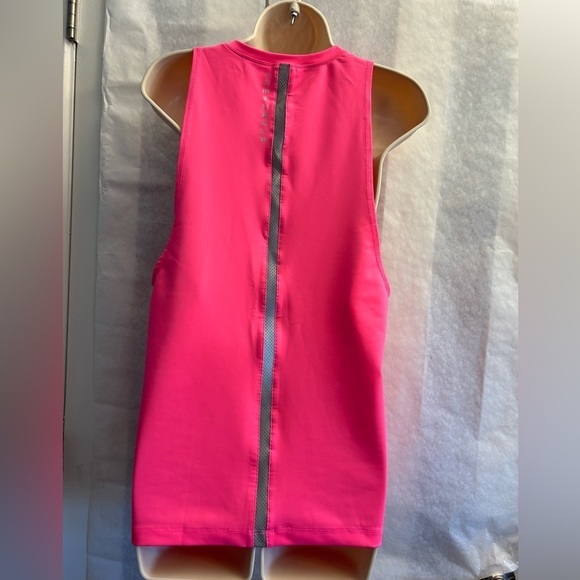 Jessica Simpson The warm up tank top pink with metallic stripes Sz-M. X7 - Picture 3 of 11